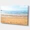 Designart - Blue Seashore with Pebble Stones - Modern Seascape Canvas Artwork